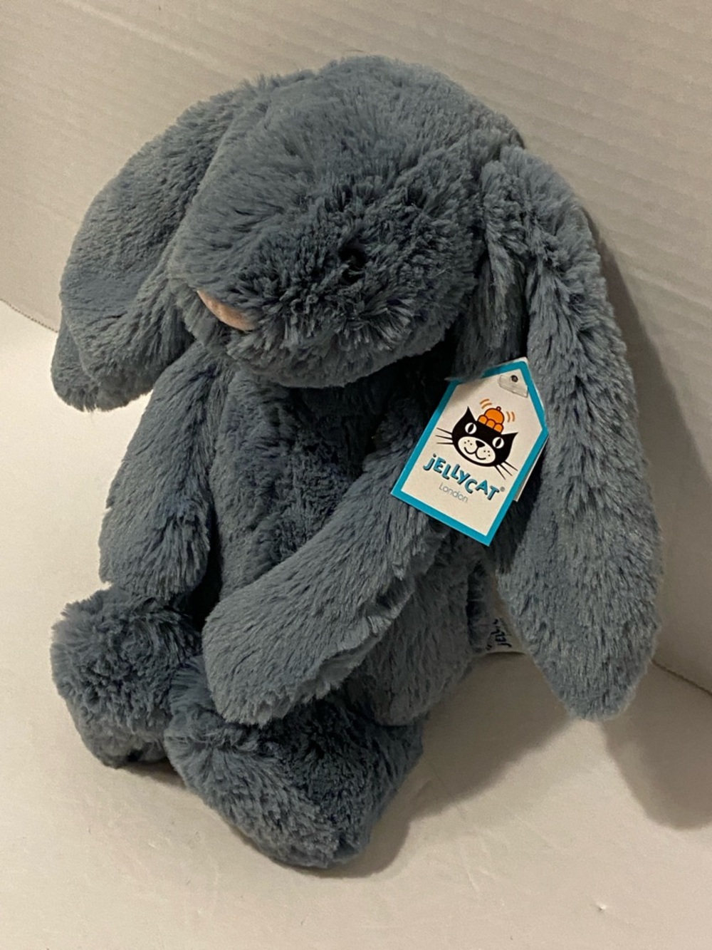 Jellycat Bashful Dusky Blue Bunny RARE Plush Brand New With Tags - Picture 2 of 9